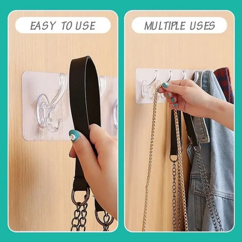 Lisslune | Transparent Invisible Adhesive Simple Wall Hangers