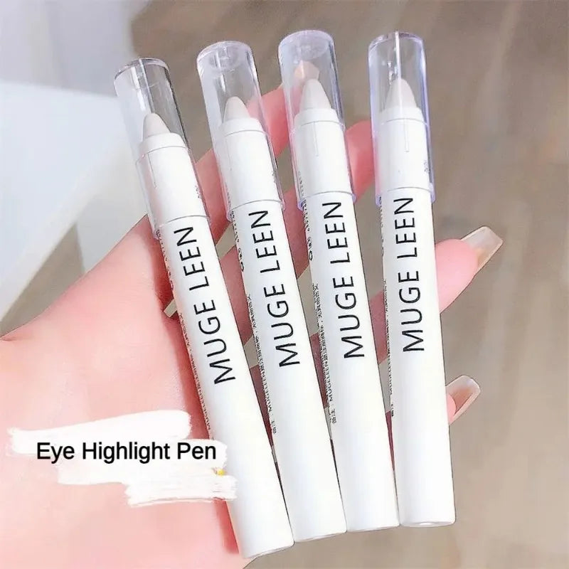 Rynx | Wrinkle-brightening Aegyo-sal Glitter-laying Silk Caterpillar Pen Long-lasting Highlighter Pen White Silver Waterproof Eye Makeup