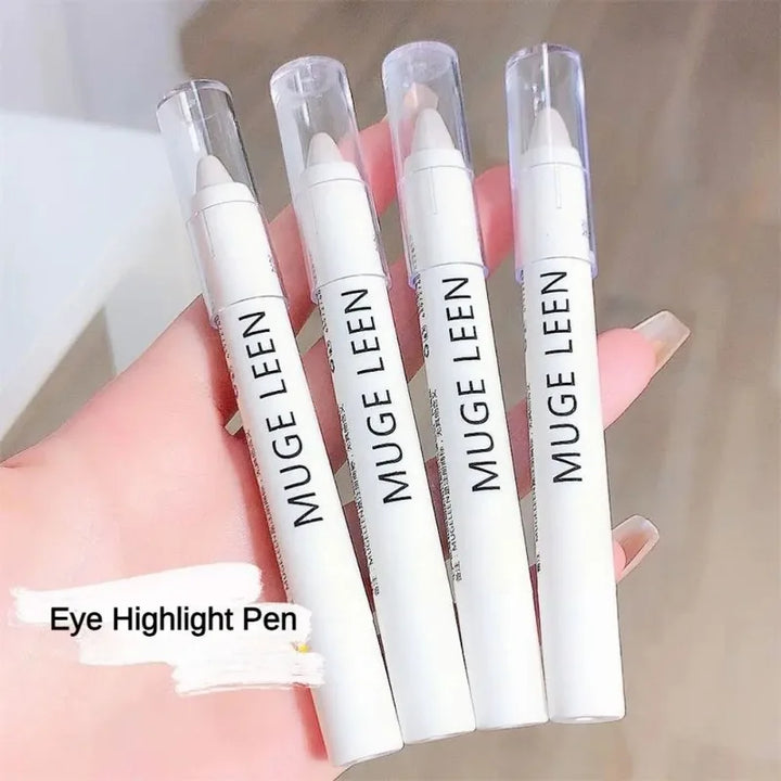 Rynx | Wrinkle-brightening Aegyo-sal Glitter-laying Silk Caterpillar Pen Long-lasting Highlighter Pen White Silver Waterproof Eye Makeup