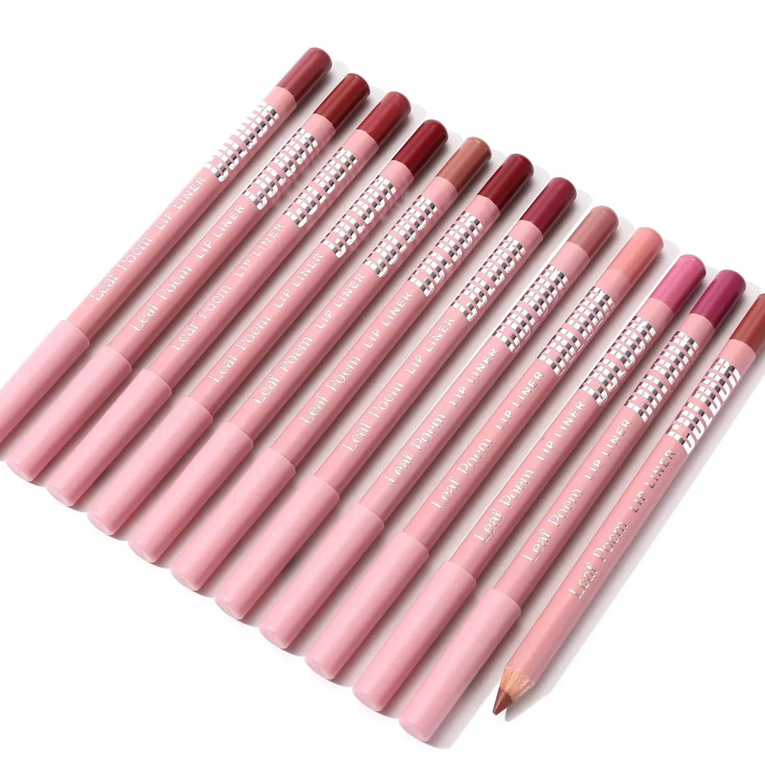 Rynx | 12 Color Matte Lipliner Pencil Waterproof Plumping Stain Lipstick Natural Nude Pink Lip Contours Pro Outline The Lips Contour Makeup