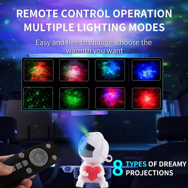 Lisslune | Love Astronaut Galaxy Night Light Projector