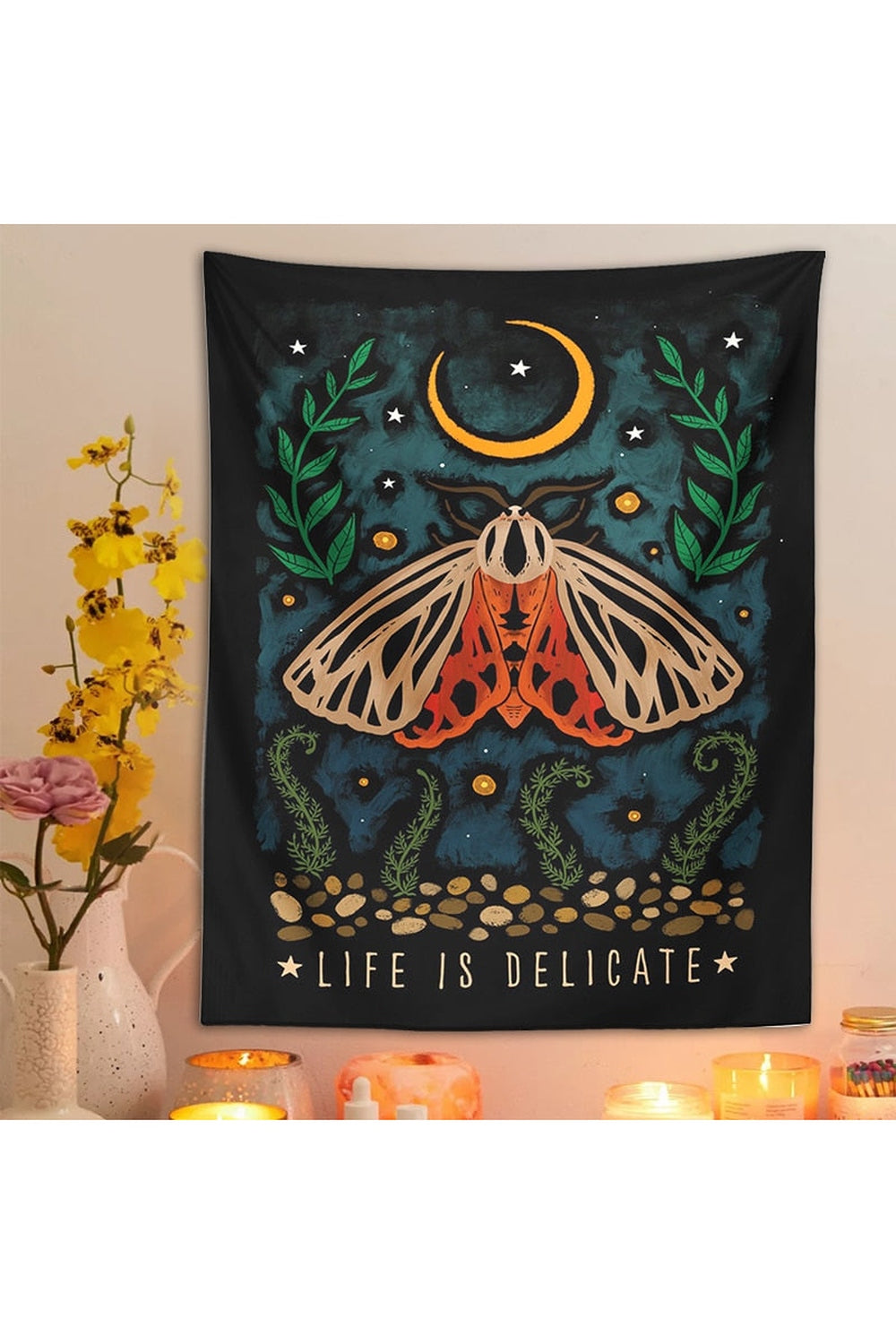 Lisslune | Moon Mushroom Tapestry