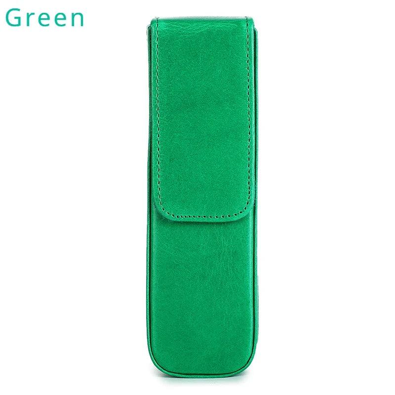 Lisslune | Elegant Real Leather Pen Organizer - Stylish Storage for Office and Travel