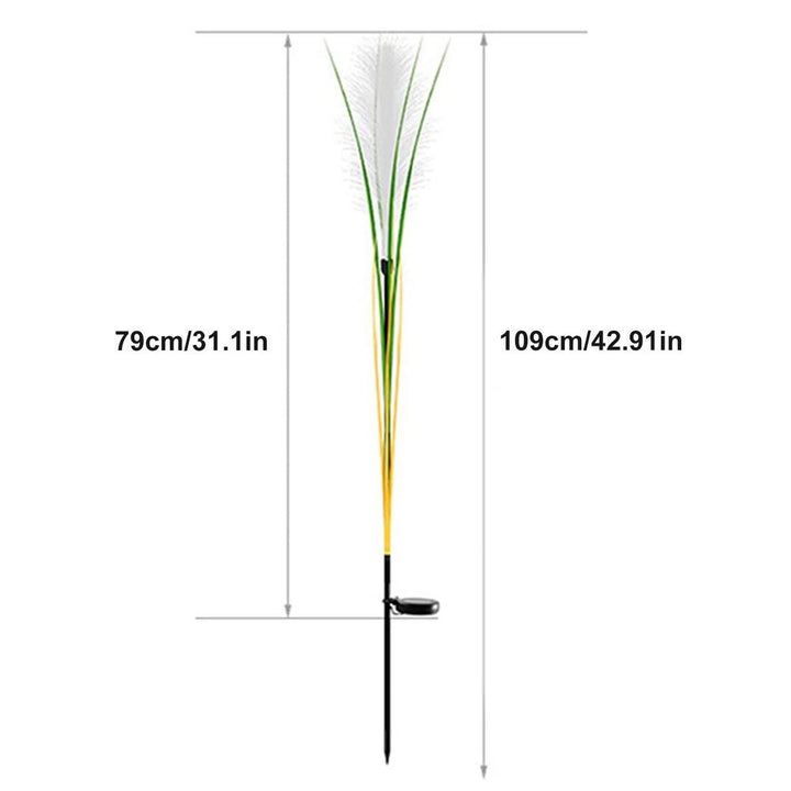 Lisslune | Solar Reed Waterproof Fiber Patio Lights