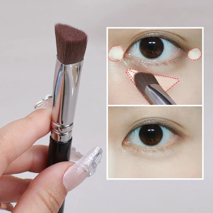 Rynx | Triangle Foundation Concealer Brush Angled Face Contouring Highlighter Brush Cover Under-Eye Dark Circles Makeup Brush Tools