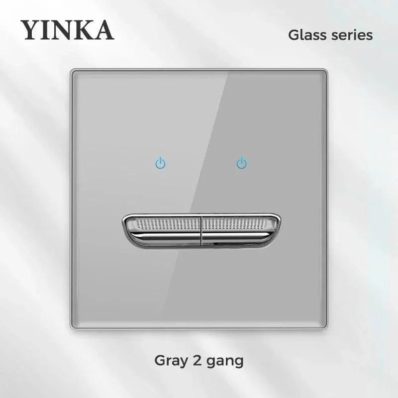 Lisslune | Elegant LED Crystal Glass Light Switch Panel - Versatile Multi-Control System