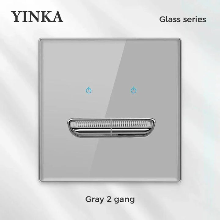 Lisslune | Elegant LED Crystal Glass Light Switch Panel - Versatile Multi-Control System