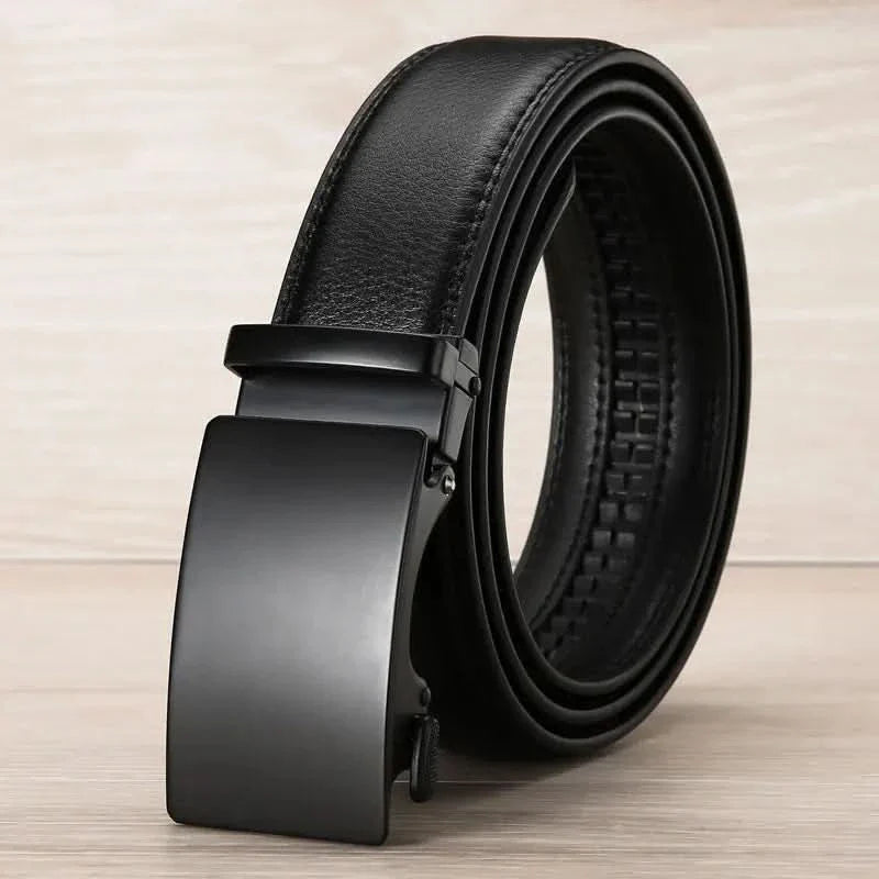 Lisslune | Men’s PU Leather Belt – Automatic Buckle, Premium Luxury