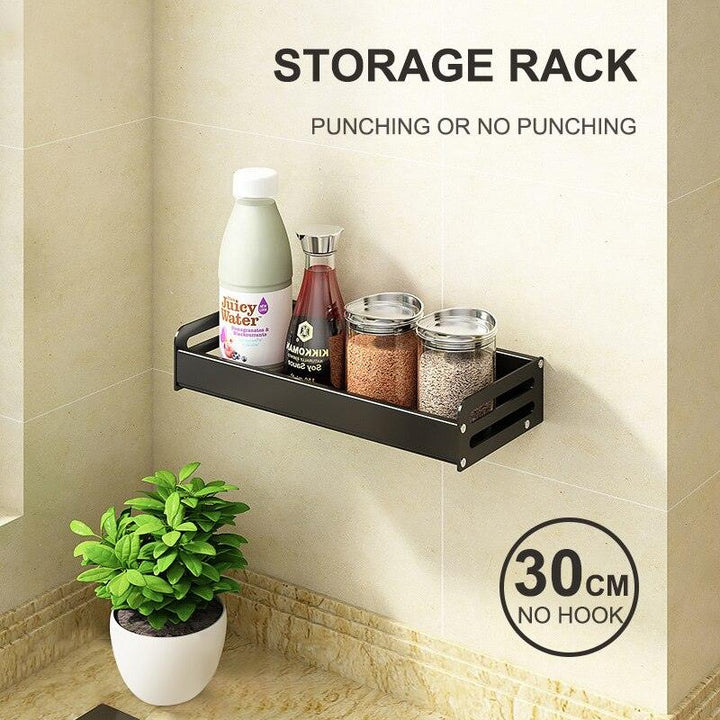 Lisslune | Elegant multifunctional aluminum storage rack with stylish hooks