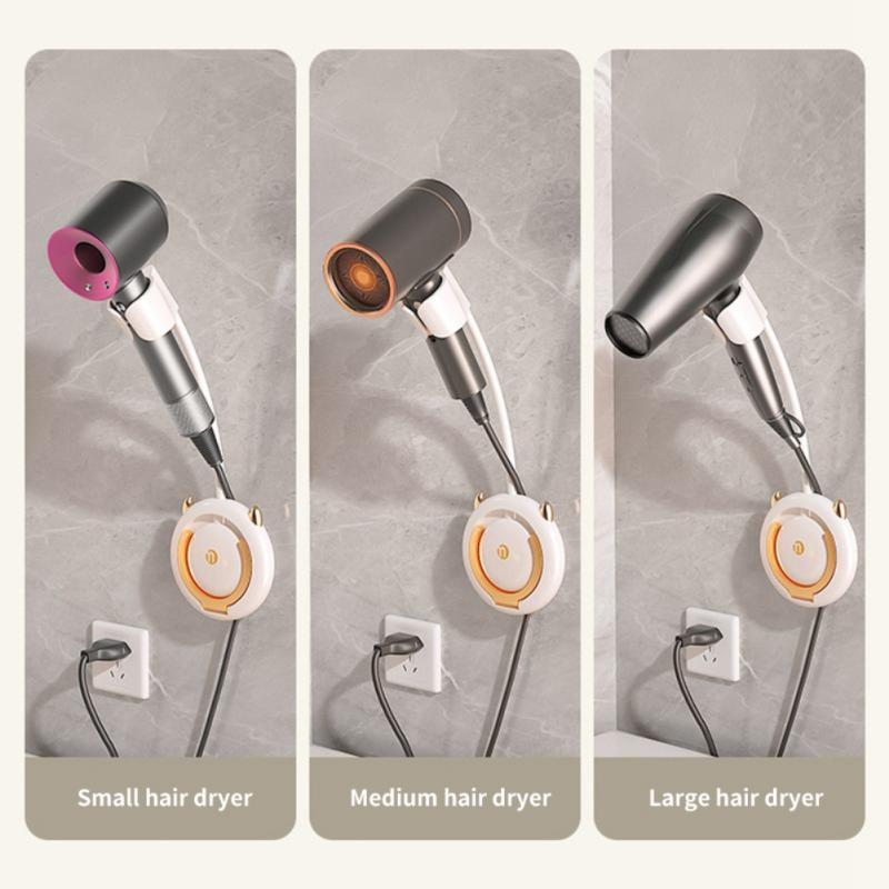 Lisslune | Mounted Universal Self-Adhesive Hair Dryer Holder
