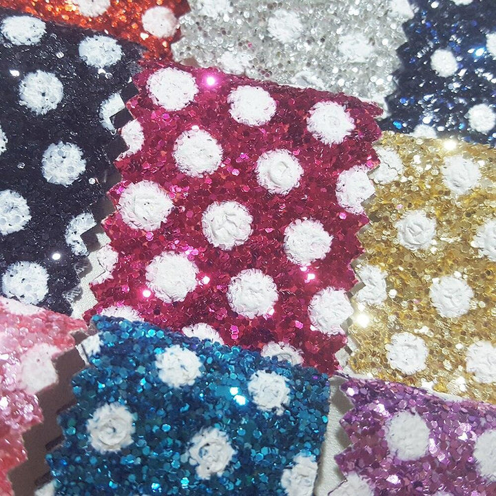 Lisslune | Sparkling Dreams: Chunky Dot Vinyl Fabric Roll for Creative Crafters