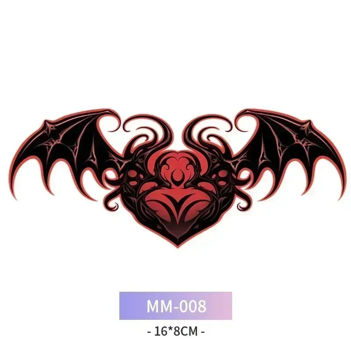 Rynx | 6-Piece Waterproof Tattoo Sticker Set Long-lasting Artificial Tattoo Girls 3D Artificial Sex Womb Tattoo for Women Temporary Abdomen섹스타투스티커 Product
