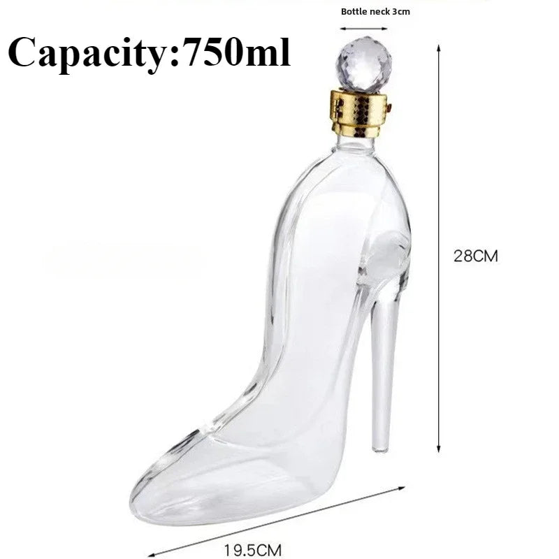 Lisslune | High Heel Fancy Glass Wine Decanter