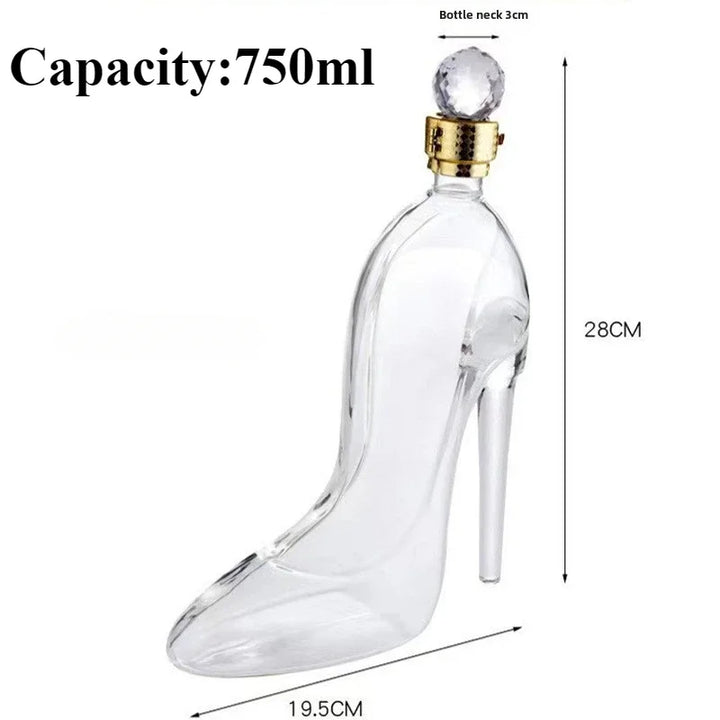 Lisslune | High Heel Fancy Glass Wine Decanter
