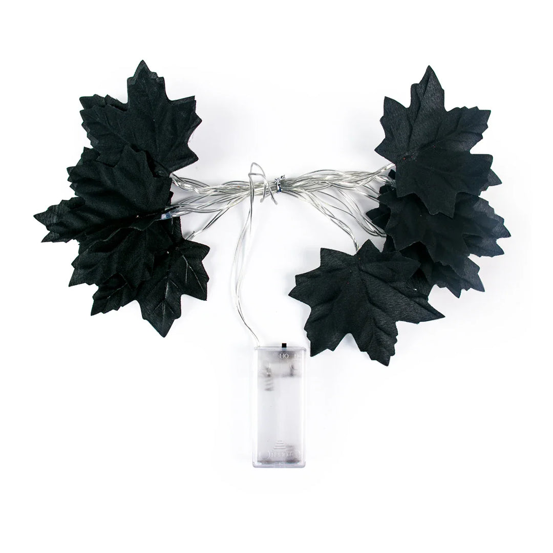 Rynx | Artificial Autumn Maple Leaves Pumpkin Garland LED Fairy String Light Christmas Thanksgiving Decoration DIY Halloween Party Home