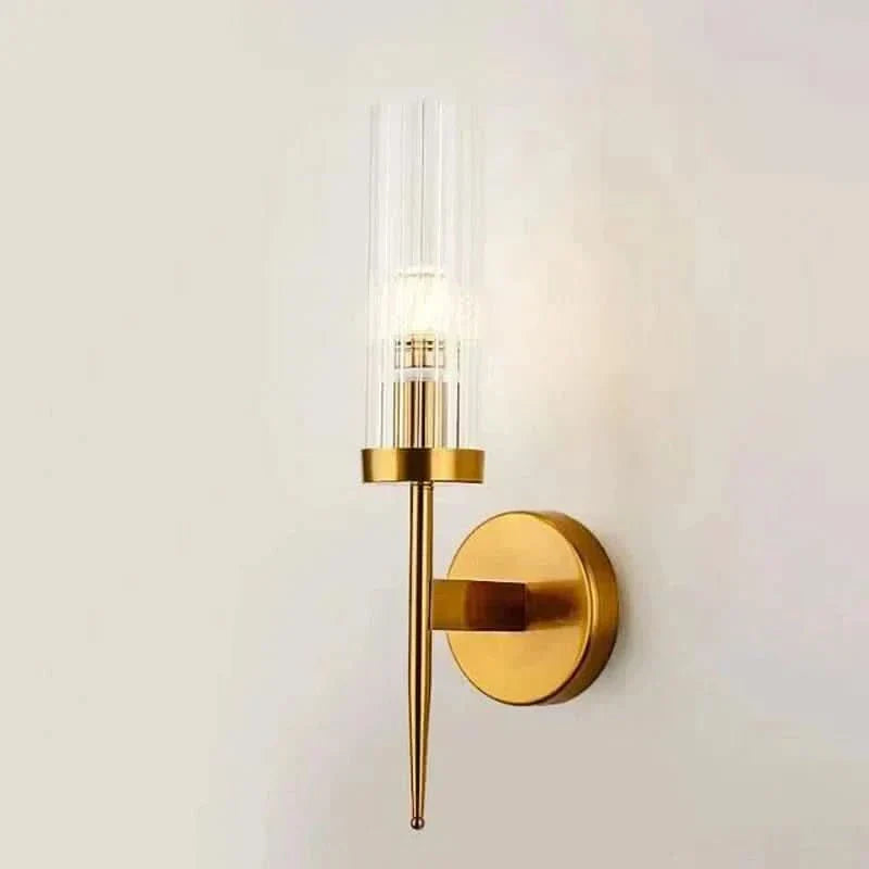 Lisslune | Stainless Steel Wall Lamp with Glass Shade