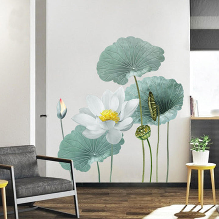 Lisslune | Modern Blossom Lotus Self-Adhesive Wall Sticker