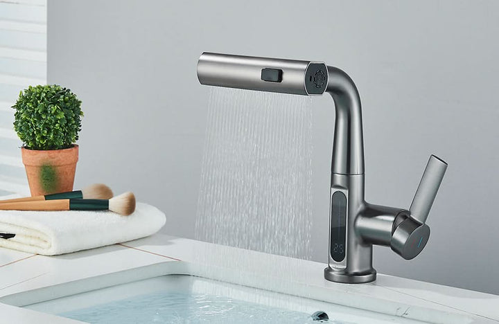 Lisslune | LUXOR - Modern digital washbasin tap