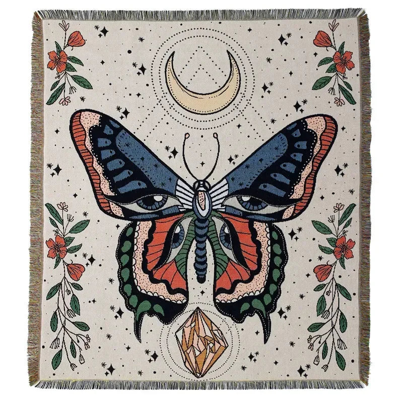 Lisslune | Sun & Flowers Wall Tapestry Blanket