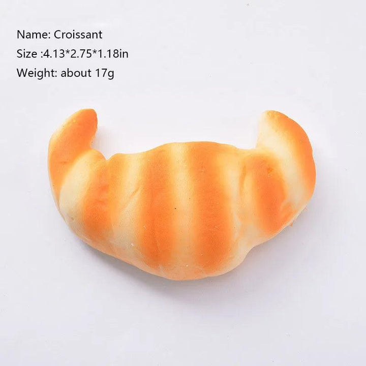 Lisslune | Playful PU Bread Stress Ball - A Fun and Functional Decorative Piece for Stress Relief