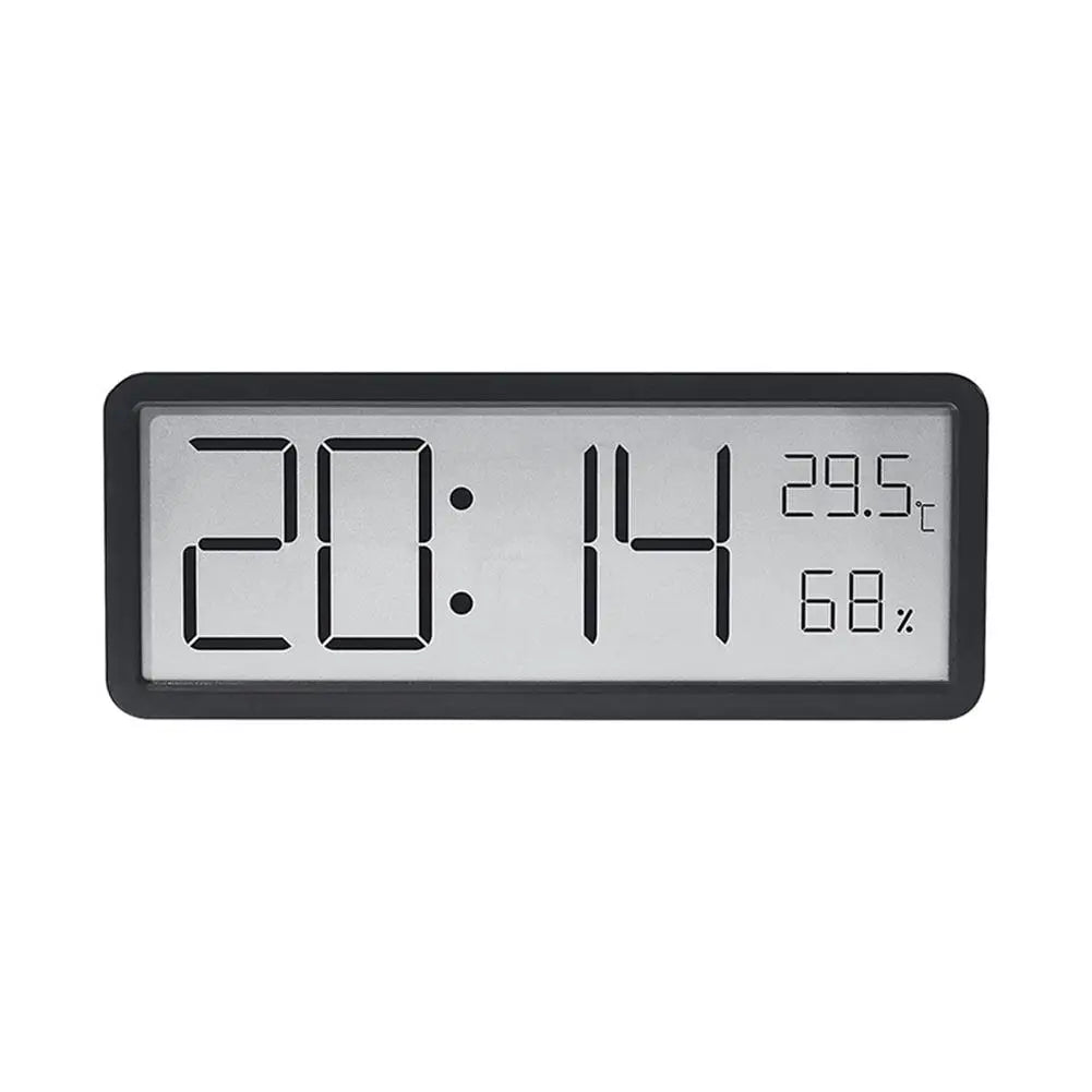 Lisslune | TimeVibe Large LED Digital Wall Clock with Temperature & Humidity Display