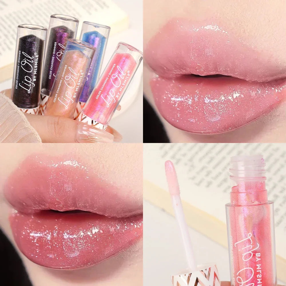 Rynx | Transparent Glitter Lipstick Women Makeup Diamond Shiny Long-lasting Waterproof Liquid Lipstick Non-sticky Glitter Lip Cosmetics