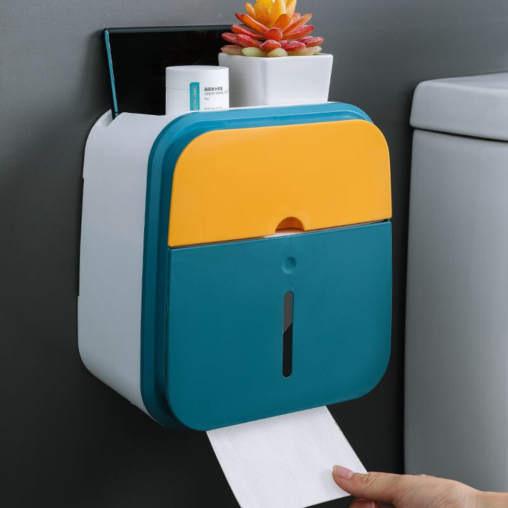 Lisslune | Wall-Mounted Bathroom Organizer Tissue Box Holder