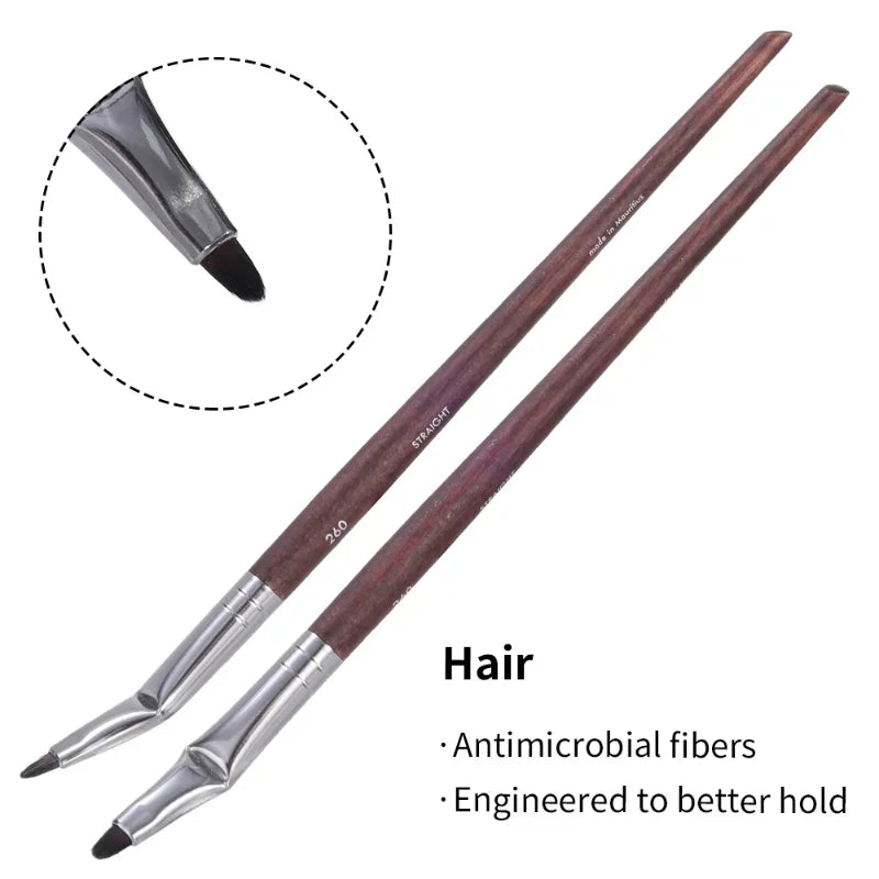 Rynx | Professional Outline Eyeliner Brush Soft Contour Laying Silk Worm Concealer Eyeliner Gel Curved Make-up Brush Eye Cosmetics Tools