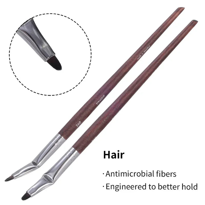 Rynx | Professional Outline Eyeliner Brush Soft Contour Laying Silk Worm Concealer Eyeliner Gel Curved Make-up Brush Eye Cosmetics Tools