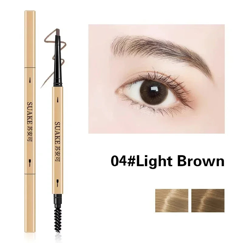 Rynx | Waterproof Eyebrow Boosting Pencil with Double-Ended Pencil and Brush Long-Lasting Eyebrow Cosmetics Easy-to-Wear Makeup for Women