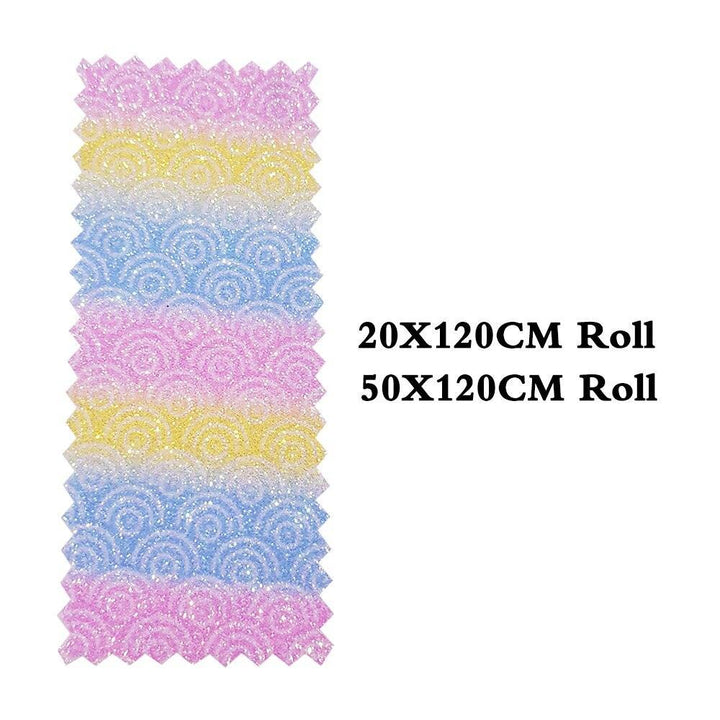 Lisslune | Vibrant Glitter Faux Leather Craft Roll - Ignite Your Creative Projects