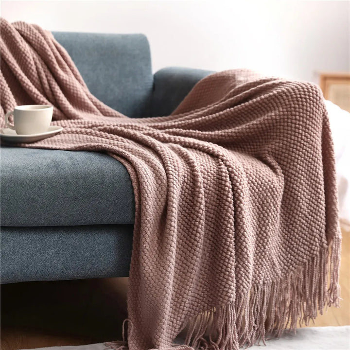 Lisslune | Autumn knitted blanket