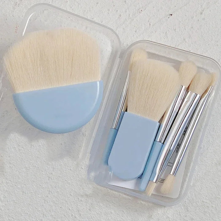 Rynx | 6-piece Mini Makeup Brush Set Professional Portable Foundation Concealer Eyeshadow Powder Blush Brush Beauty Makeup Tool