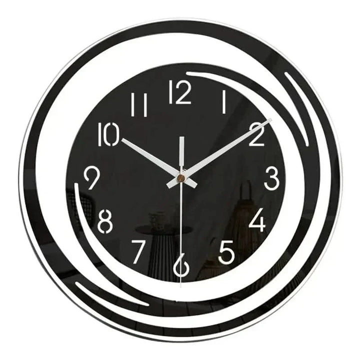 Lisslune | Black Acrylic Wall Clock – Modern Scandinavian Design