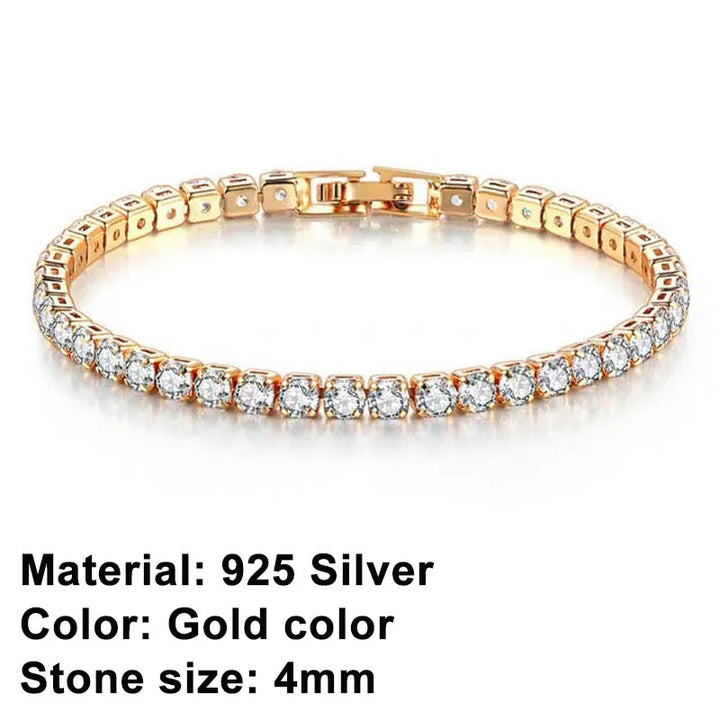 Lisslune | Tennis Bracelet – Shine with Attitude: Elegance in Sterling Silver and Hip-Hop Flair!