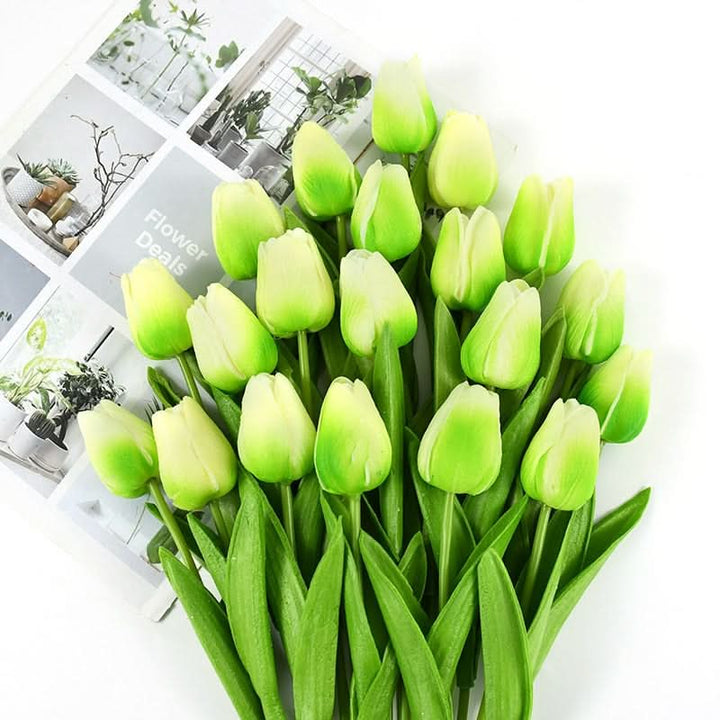 Lisslune | Artificial Tulip Bouquet with Realistic Lifelike Flowers