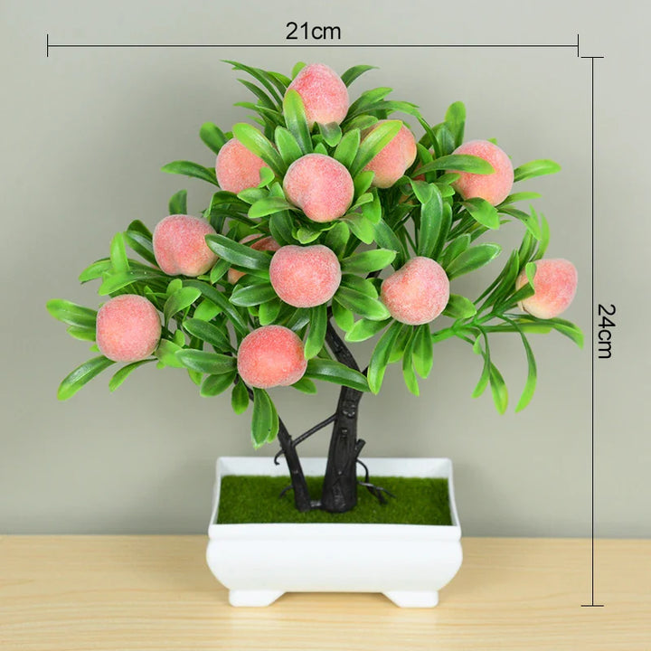Rynx Artificial Plants Bonsai Small Tree Pot Artificial Plant Flowers Potted Plants Ornaments For Home Room Table Decoration Hotel Garden Decor