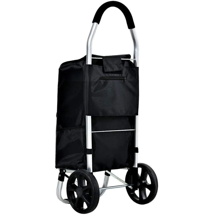 Lisslune | Foldable Aluminium Shopping Trolley – CarryEase