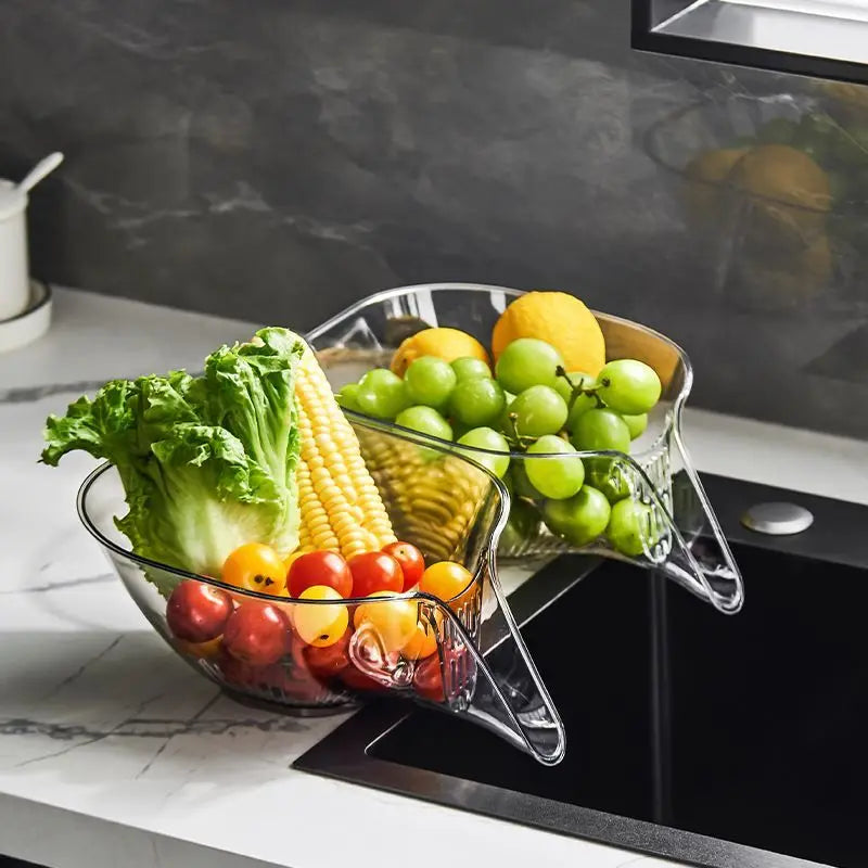 Lisslune | Crystal Clear Multifunctional Kitchen Drain Basket