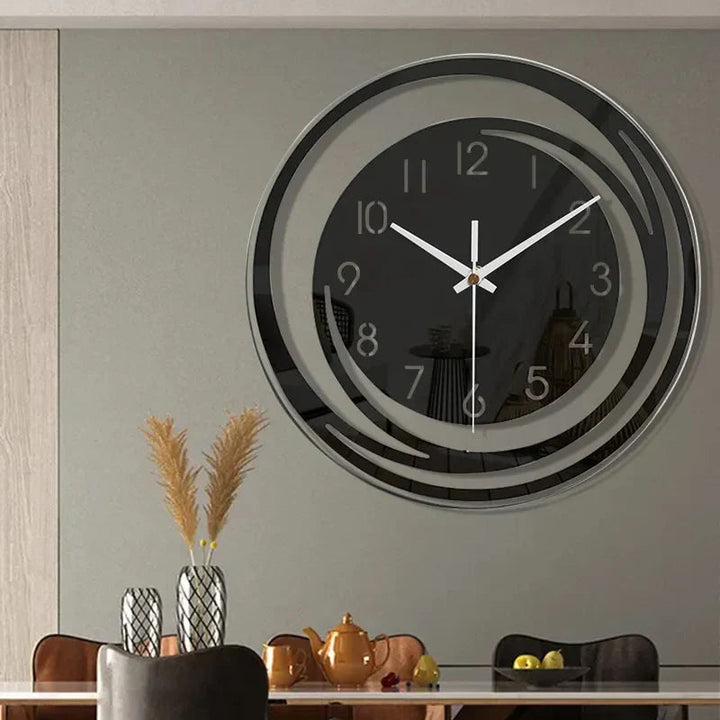 Lisslune | QuietRing – Modern round wall clock for elegant interiors