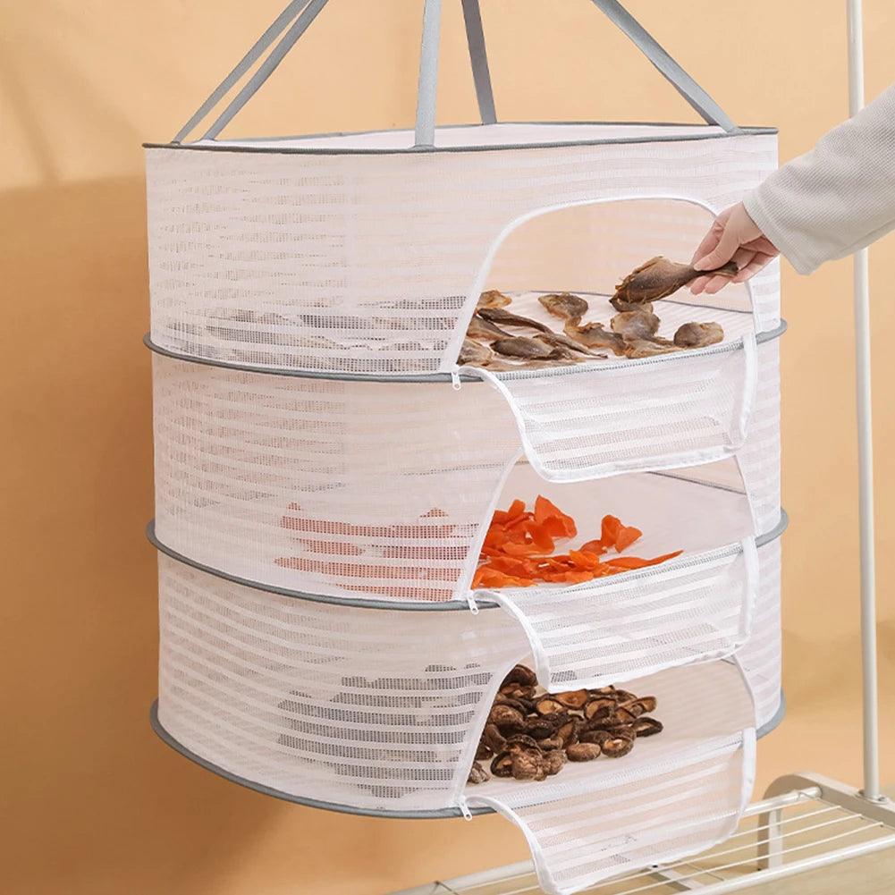 Lisslune | Foldable Mesh Drying Rack for Clothing, Food and More