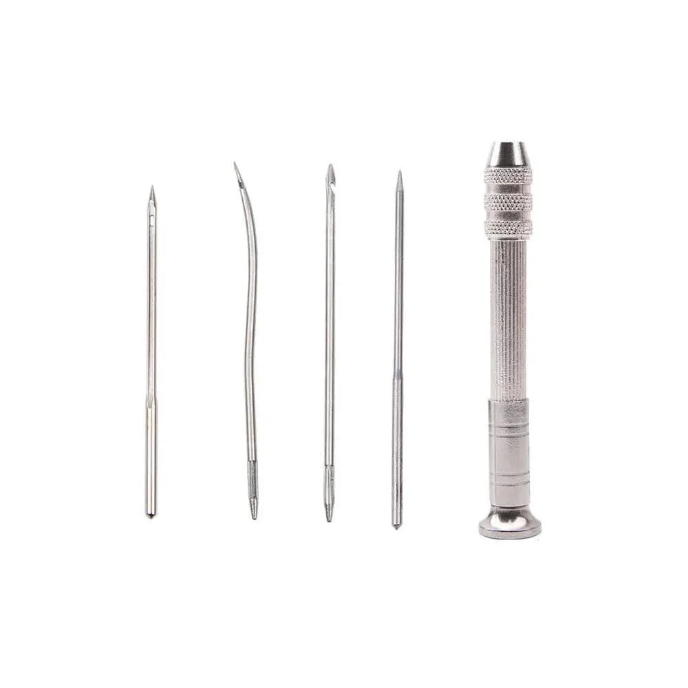 Lisslune | Premium Stainless Steel Leather Sewing Awl Set for Crafting and Repair Work