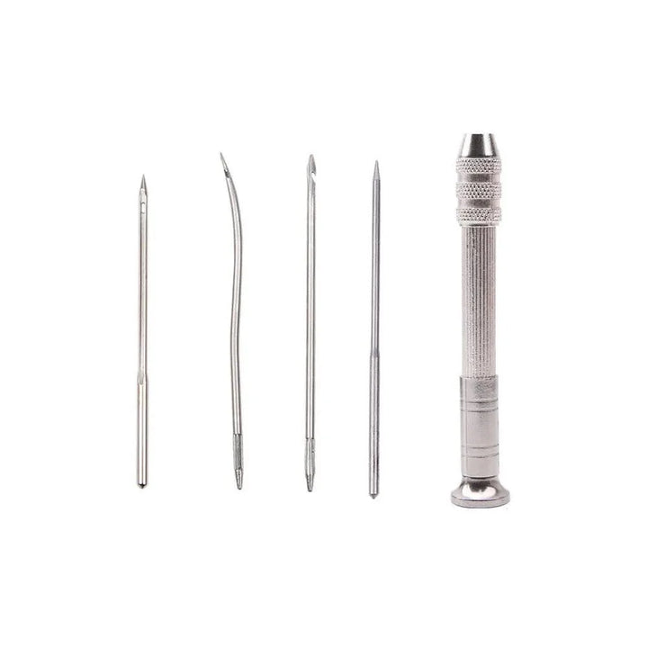 Lisslune | Premium Stainless Steel Leather Sewing Awl Set for Crafting and Repair Work