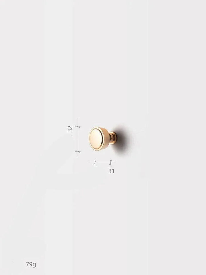 Lisslune | Retro Brass Cabinet Handles - Chic Vintage Pull Handles for Furniture Revitalization