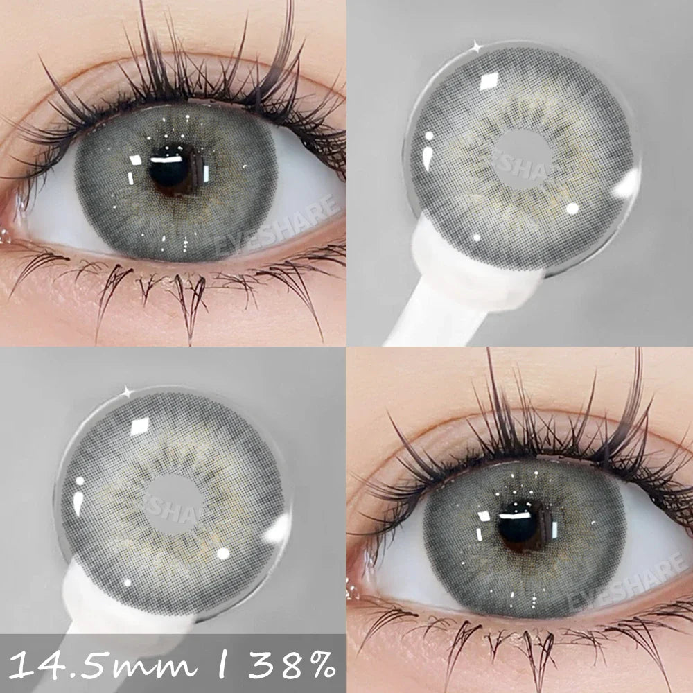 Rynx | 1 Pair Colorful Contact Lenses for Eyes Blue Contact Lenses Natural Gray Pupils Brown Lenses Green Lenses Contact Lenses