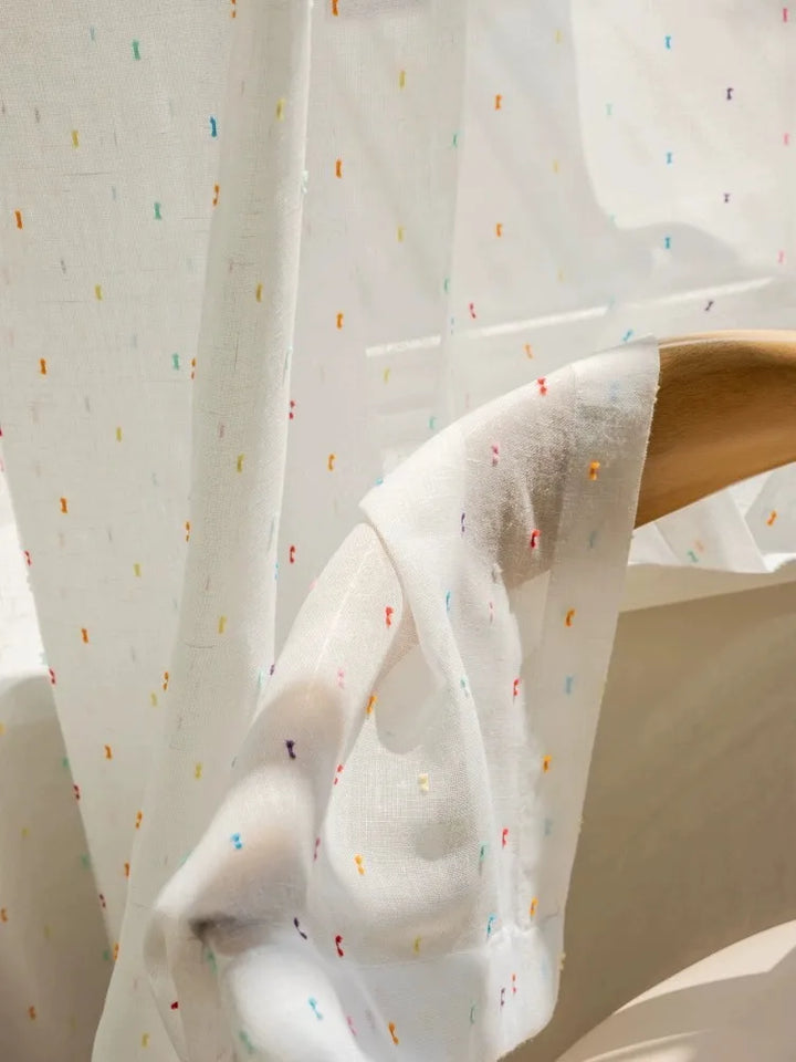 Rynx | Trendy simple gauze curtains bedroom curtain transparent tulle curtains colorful cartoon princess children's room curtain cotton