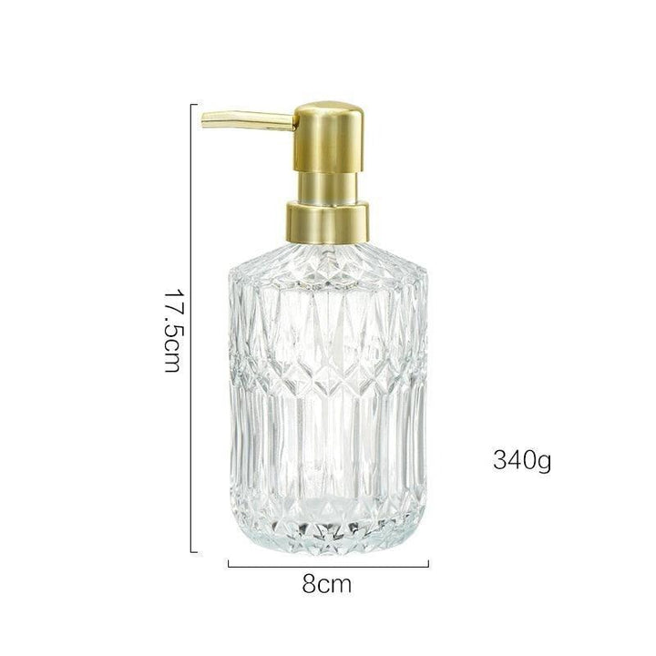 Lisslune | Chic Minimalist Glass Soap Dispenser - Elevate Your Bathroom Style