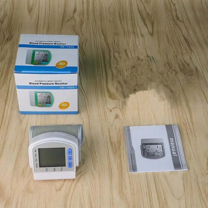 Lisslune | Digital Wrist Blood Pressure Monitor with LCD Display – PulseTrack