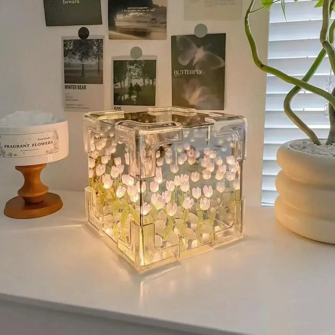 Lisslune | 3D Tulip DIY Flower Cube Night Lamp