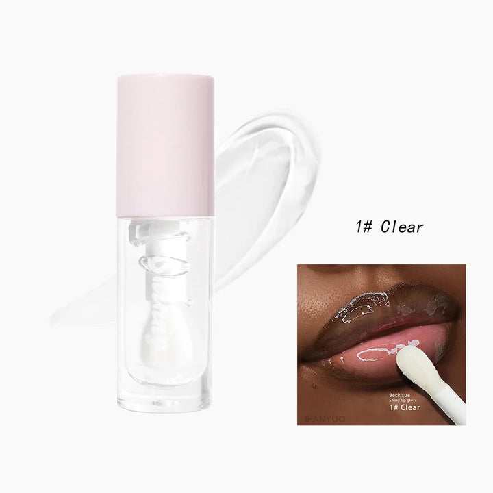 Rynx | Jelly Black Lip Oil Water Gloss Mirror Lip Glaze Moisturizing Translucent Lipstick Wrinkle Brightening Clear Lip Color Volumizing